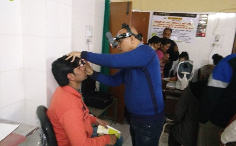 FREE RETINA CHECKUP CAMP AT CHC VIKAS NAGAR