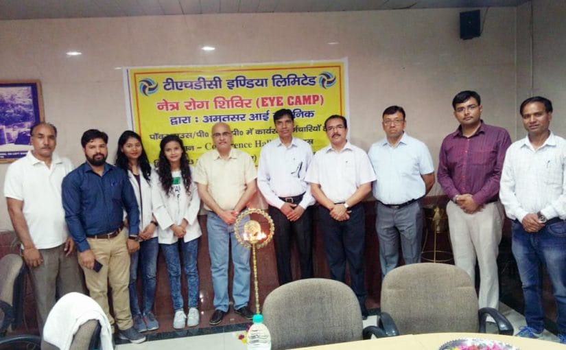FREE EYE CHECKUP CAMP AT THDC INDIA LTD (POWER HOUSE TEHRI DAM) ON DATED 23/05/2018.