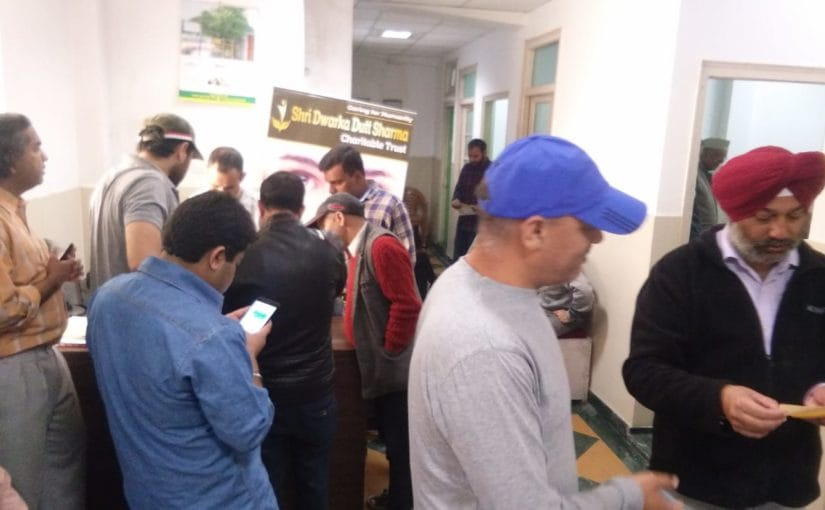 FREE EYE CHECKUP CAMP ORGANIZED BY SHRI DWARKA DUTT SHARMA CHARITABLE TRUST