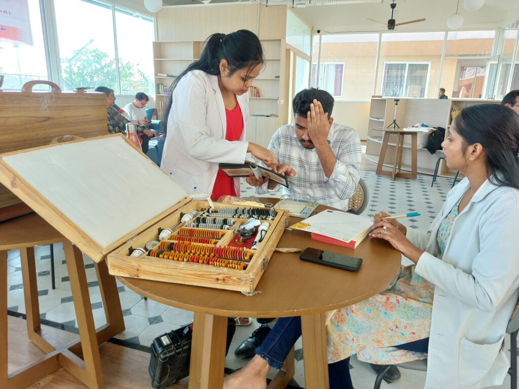 Eye Screening Camp activity in progress Eye Screening